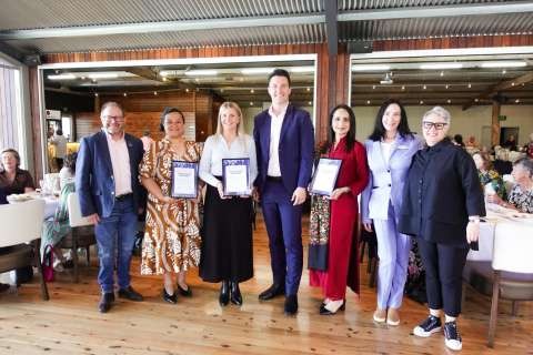 Councillors and CEO with Award Winners