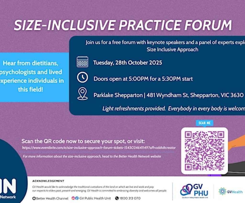 Cover image for event - Size Inclusive Approach Forum
