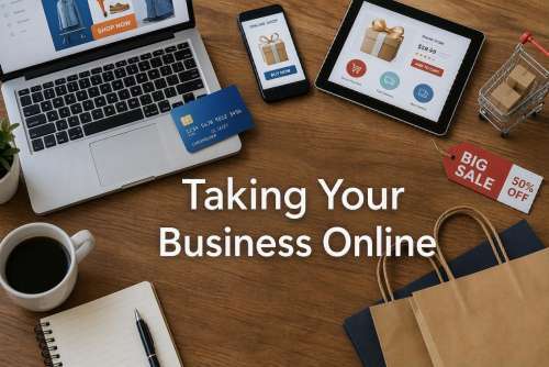 Cover image for event - Taking Your Business Online - Live Webinar