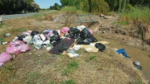 dumped rubbish
