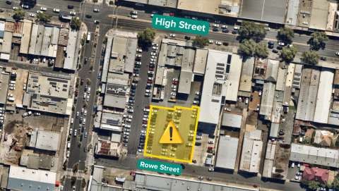 Rowe and High Street Car Park Closed Map