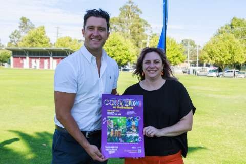 GSCC Mayor Cr Shane Sali - Shepparton Festival Director Kristen Retallick - LINGY HARHANGI - 12 Mar 4