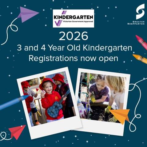 Kindergarten Registrations 2025 Social Graphic