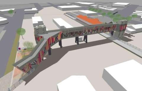 Shepparton Railway Station Pedestrian Overpass Original Concept Plan from October 2018